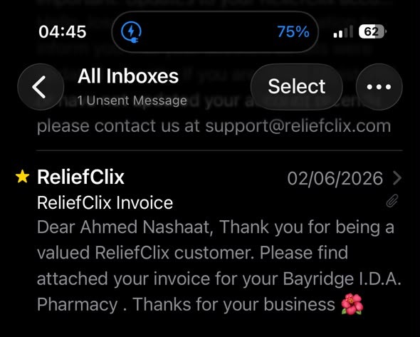 Automated ReliefClix invoicing